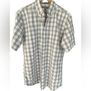 🔥✅Mens Eddie Bauer Large Tall classic fit, wrinkle resistant plaid shirt SOFT!